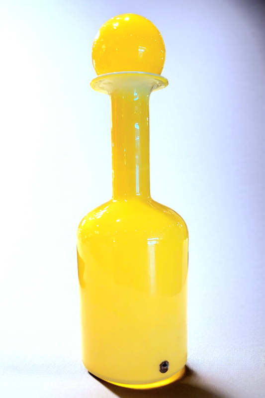 M 335 JC Scandinavian large covered Bottle by Otto Brauer for Holmegaard, 1960s