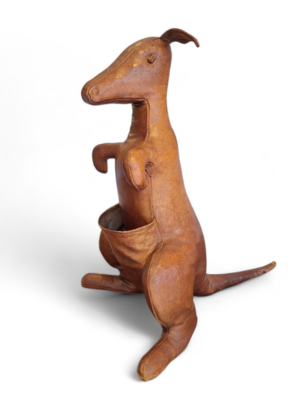M 343 APO Leather Kangaroo Magazine Rack By Dimitri Omersa