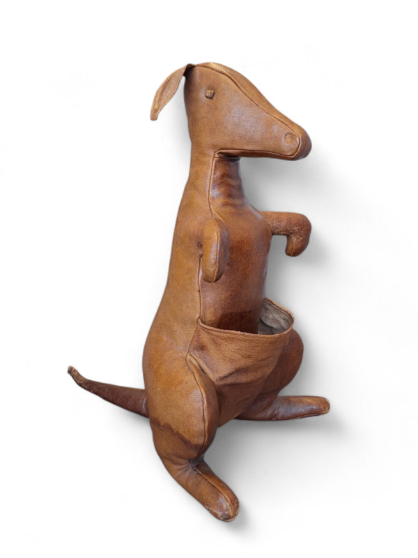 M 343 APO Leather Kangaroo Magazine Rack By Dimitri Omersa