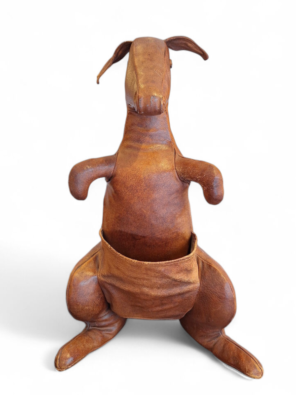 M 343 APO Leather Kangaroo Magazine Rack By Dimitri Omersa