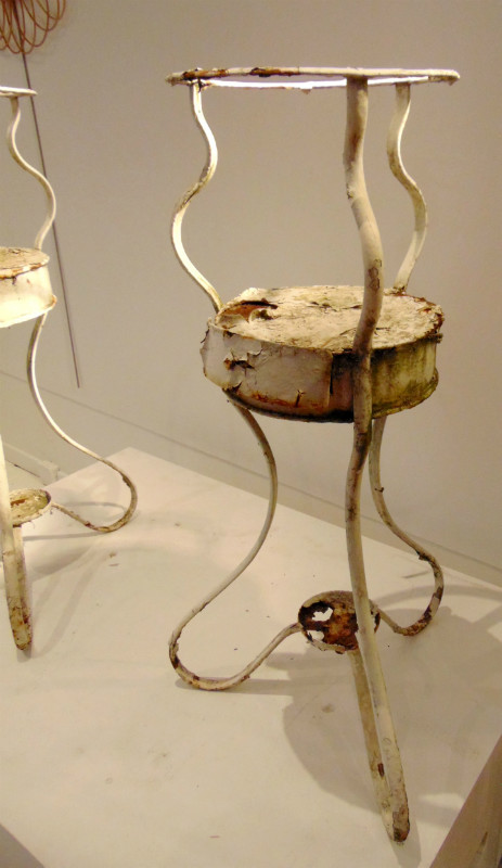 M 402 Paire de porte plante fer forgé Ca. 1920