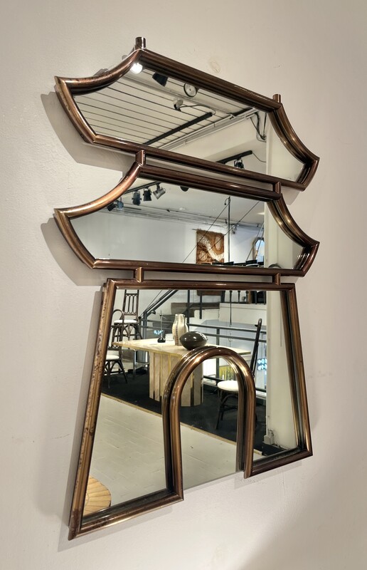 M 418 OB pagode mirror by Maison Jansen