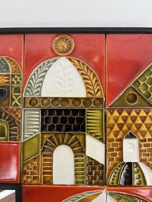 M 424 APO ceramic tiles mirror by Roger Capron