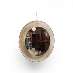 M 429  YO Backlit perforated metal mirror 1970