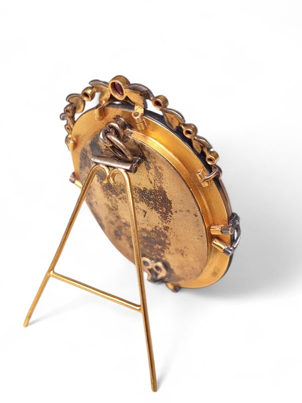 M 440 APO agate and vermeil photo frame, 19th century 