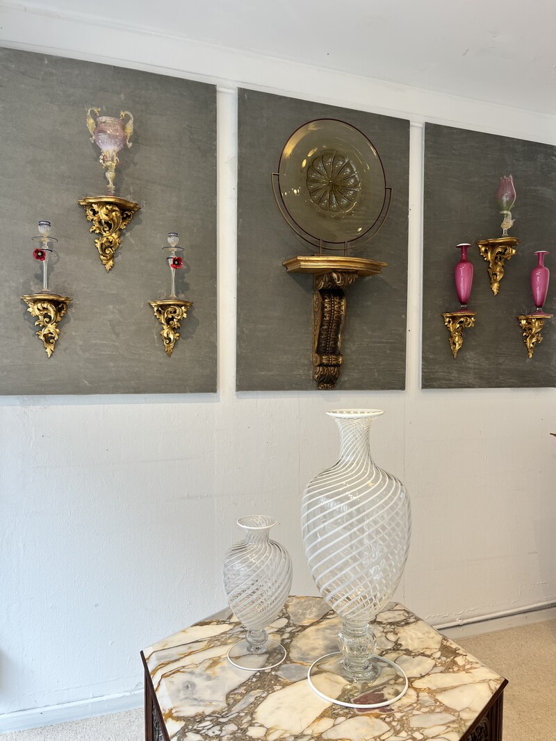 M 466 JD/RC large selection of a Murano glass collection ( Soffiati, Venini, Zecchin,…) 1900 - 1930