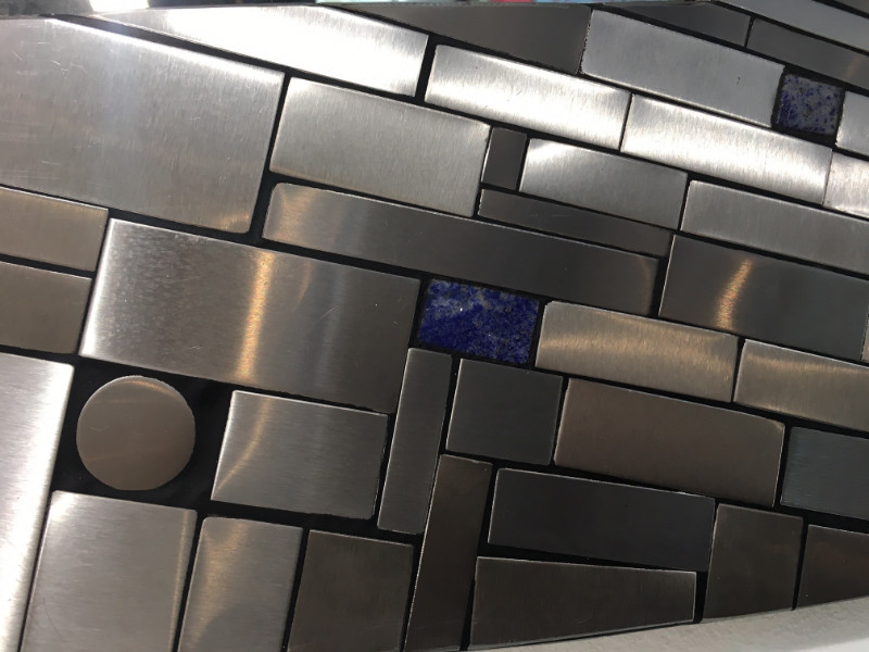 M 468 mirroir mosaique laiton inox Stan Usel