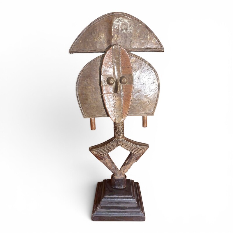 M 470 JC Janus reliquary figure, Kota-Ndassa, Gabon 1950s 