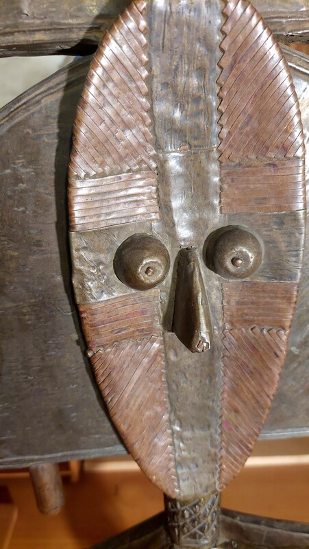 M 470 JC Janus reliquary figure, Kota-Ndassa, Gabon 1950s 