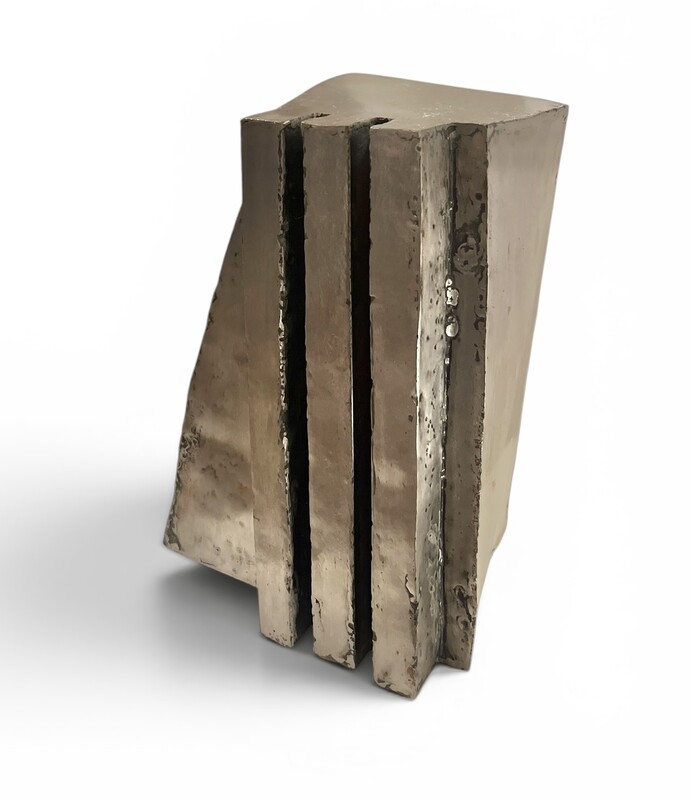 M 474 OB steel brutalist sculpture 