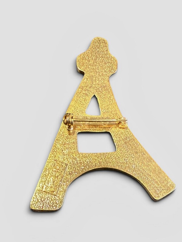 M 475 AG broche par Yves Saint Laurent Paris 1980