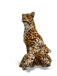 M 475 AG/AV Ceramic Panther with babies