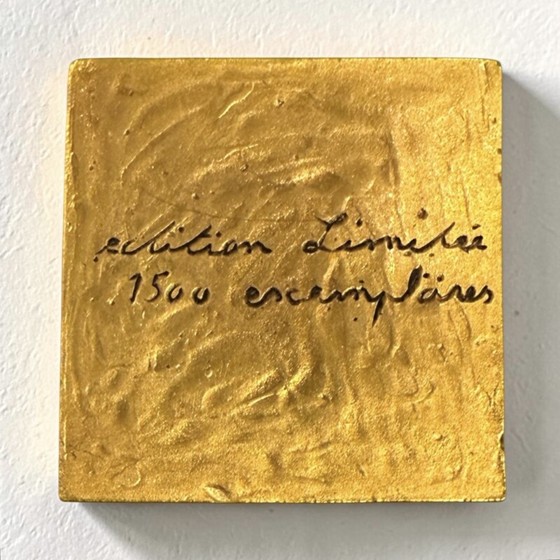 M 476 AG « plaque de vœux par » Yves Saint Laurent limited edition