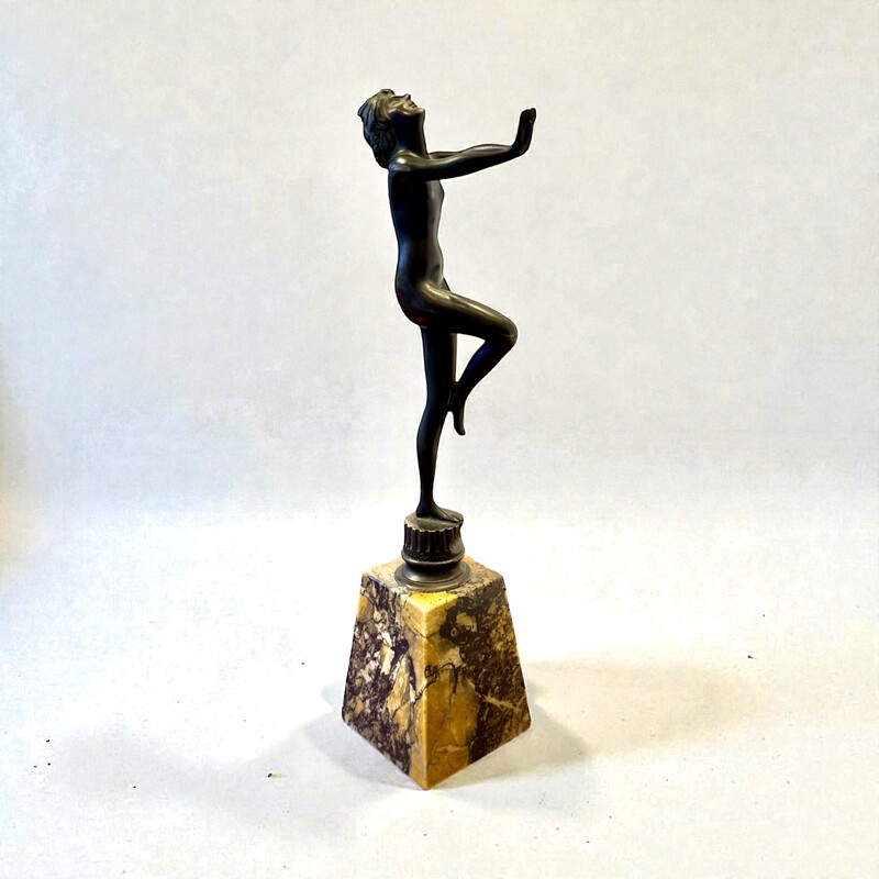 M 478 AG Art Deco bronze sculpture « la danse «  by S. Zelskin