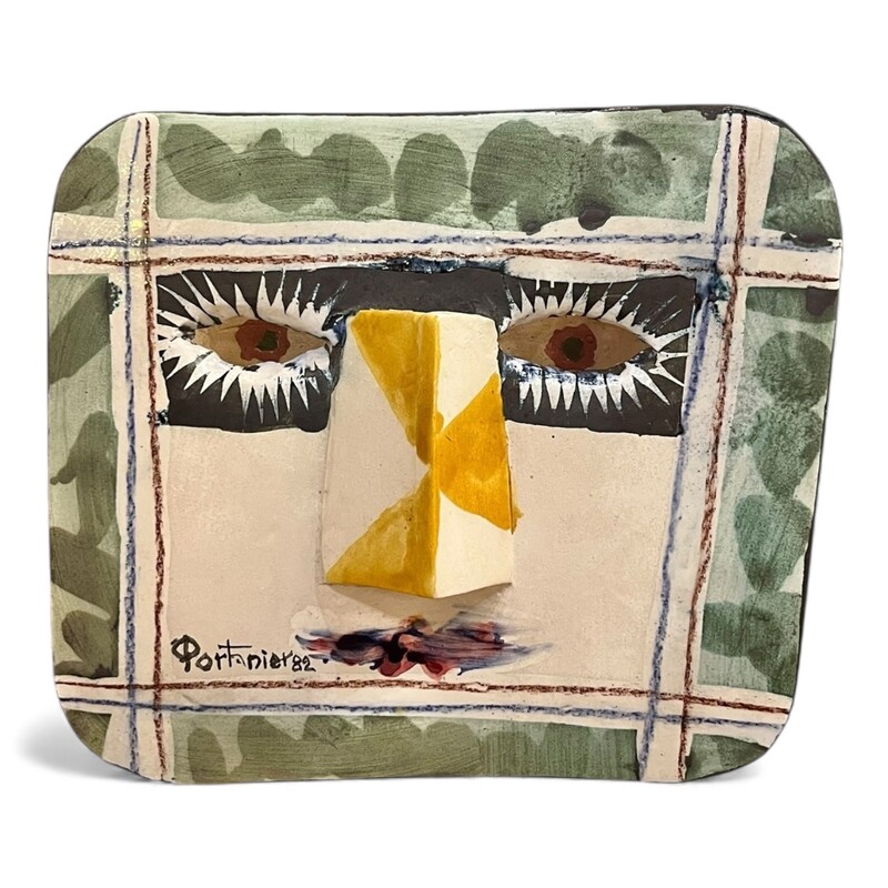 M 487 MH Mural ceramic by Gilbert Portanier, 1984 