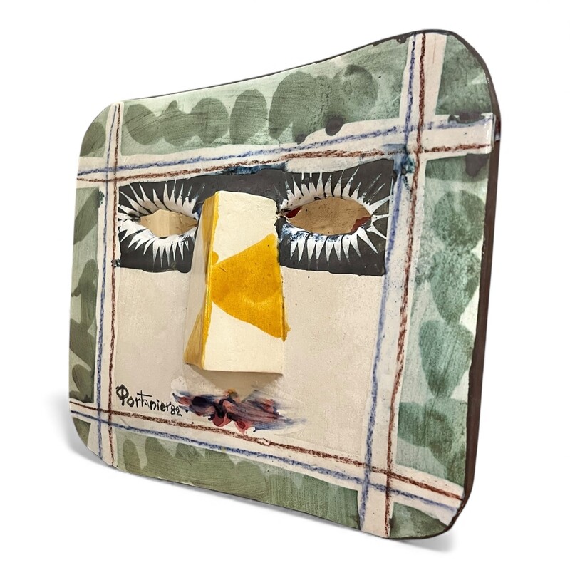 M 487 MH Mural ceramic by Gilbert Portanier, 1984 