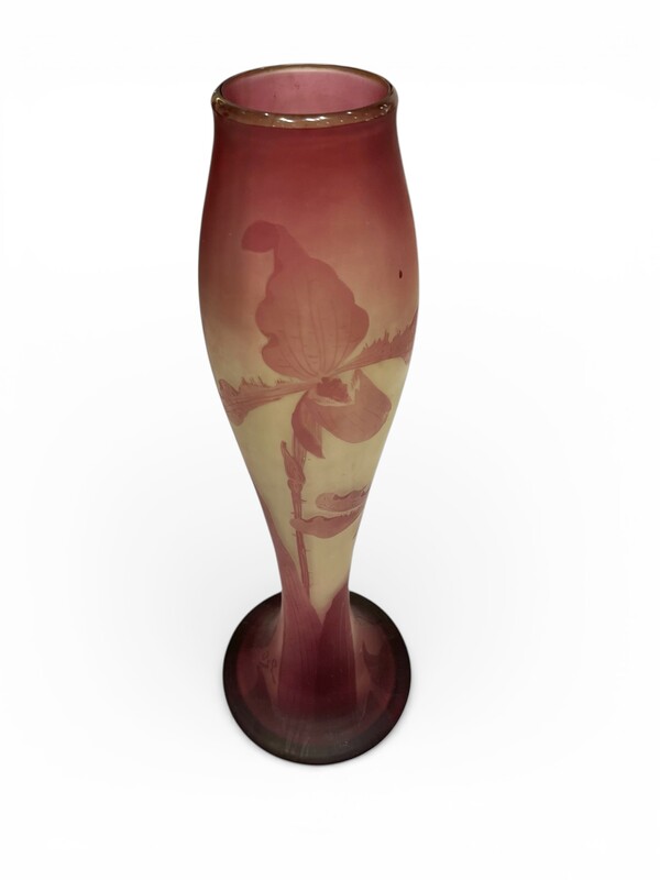M 493 APO art nouveau vase signed VSL ( Val-Saint-Lambert )