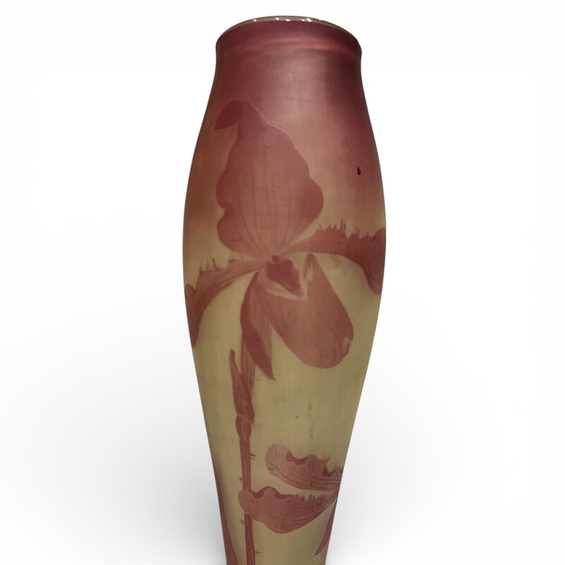 M 493 APO art nouveau vase signed VSL ( Val-Saint-Lambert )