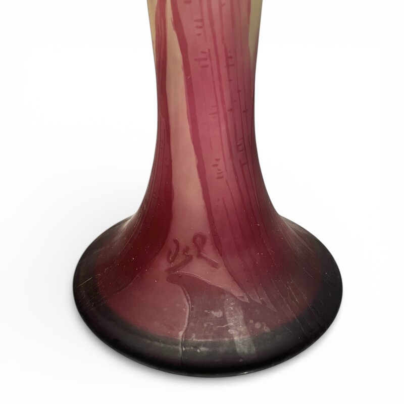 M 493 APO art nouveau vase signed VSL ( Val-Saint-Lambert )