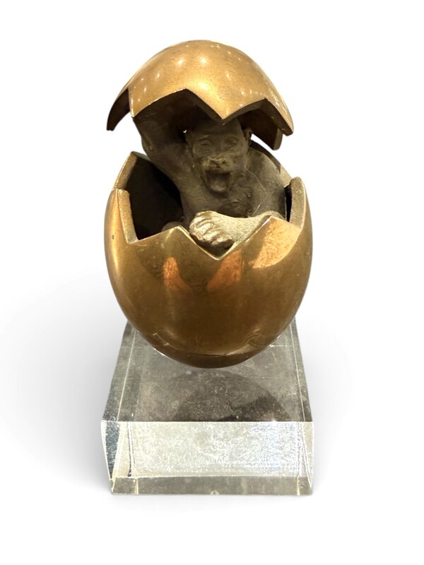 M 499 AG sculpture bronze Signed T.Frantzen 1983