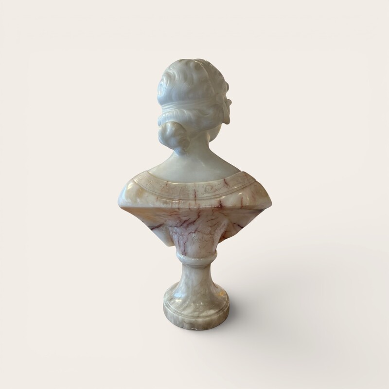 M 500 Apo Alibaster sculpture signed by Carli Ca. 1900