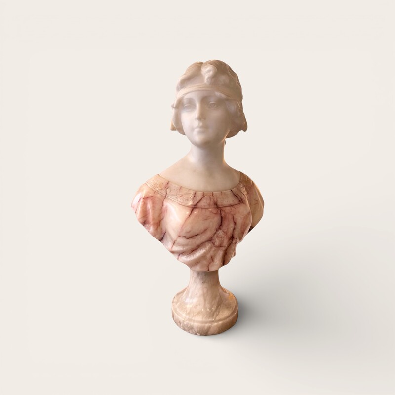 M 500 Apo Alibaster sculpture signed by Carli Ca. 1900