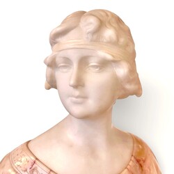 M 500 Apo Alibaster sculpture signed by Carli Ca. 1900