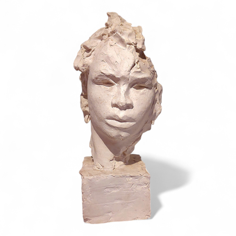 M 509 JC Original workshop plaster sculpture By Roger Vène France