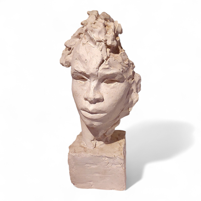 M 509 JC Original workshop plaster sculpture By Roger Vène France