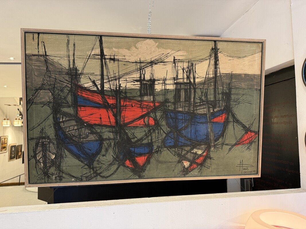 M 510 AG Belgium tapissery by Maris 1970 dog b. buffet