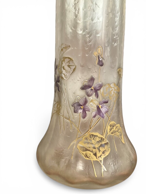 M 517 APO pair of Montjoye art nouveau vases, circa 1900
