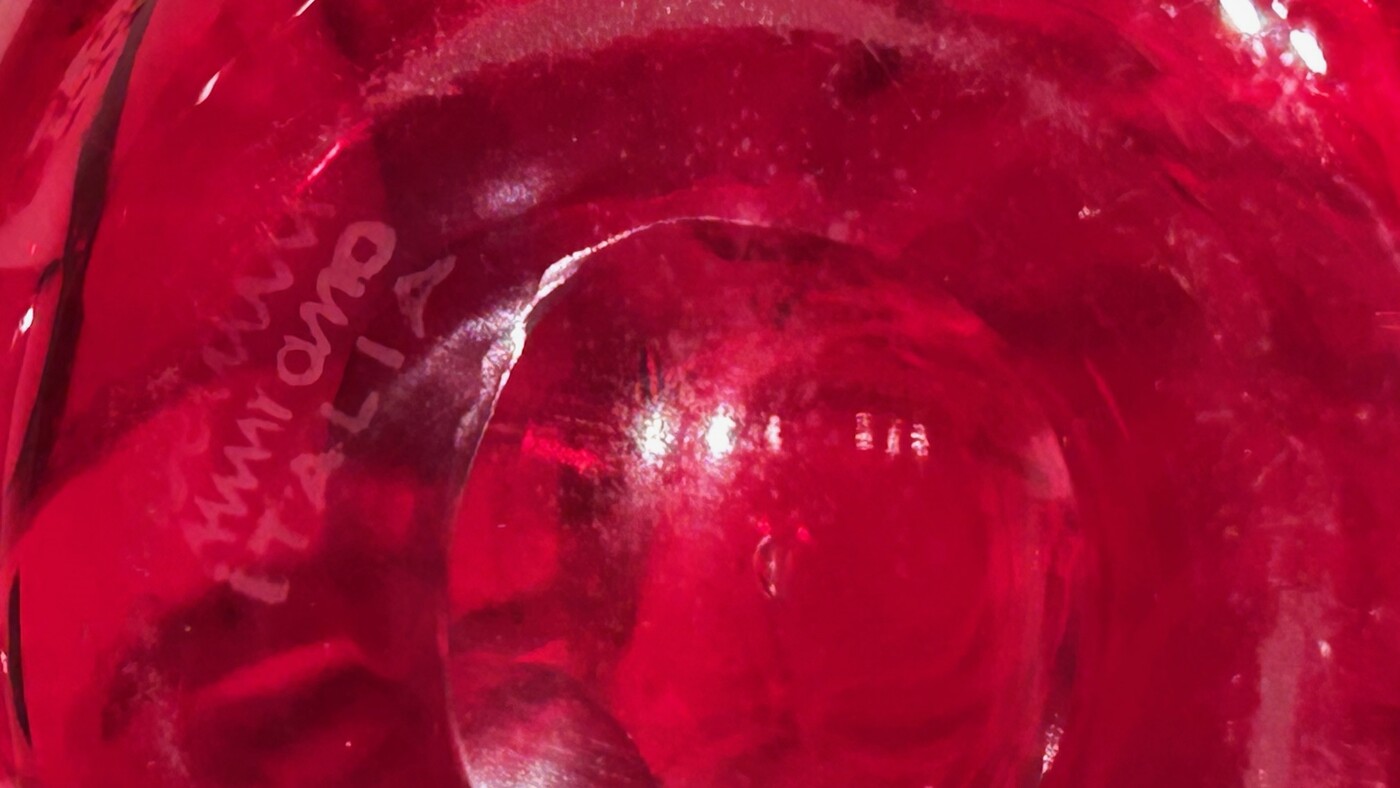 M 520 AS  Model « « Fazoletto », design Fulvio Bianconi, Venini, ca 1950, signature Venini Murano Italia