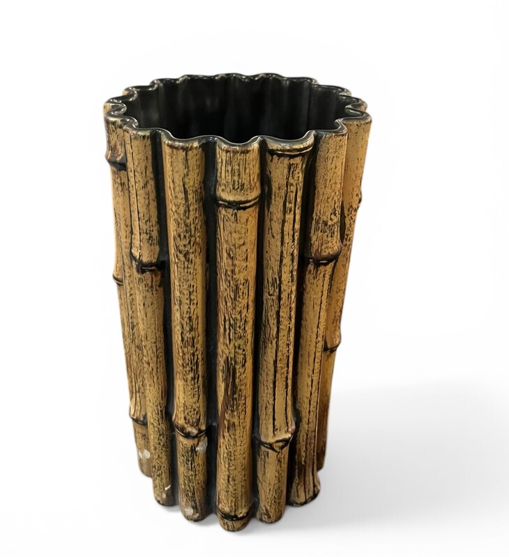 M 530 RR faux bamboo vase by Chambost, France 