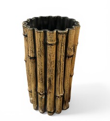 M 530 RR faux bamboo vase by Chambost, France 