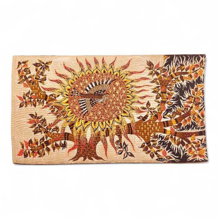 M 538 JC Aubusson tapestry woven from wool, signed M Ray, 1970s 