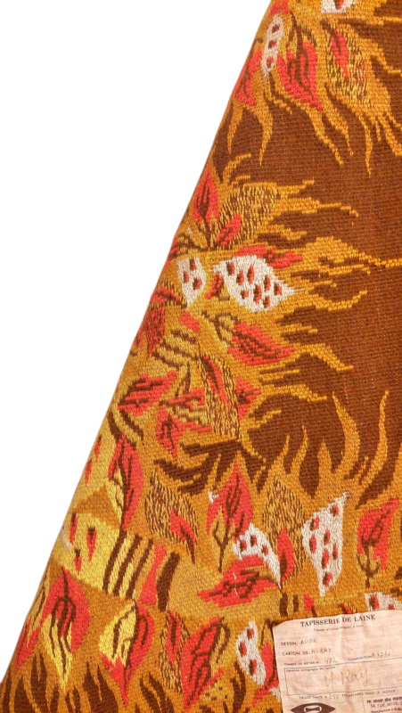 M 538 JC Aubusson tapestry woven from wool, signed M Ray, 1970s 