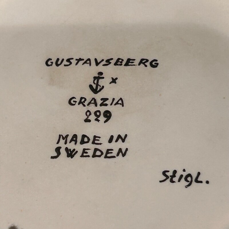 M 540 AS Swedish Ceramic vase , Stig Lindberg, Gustavberg ceramic, ca 1960,