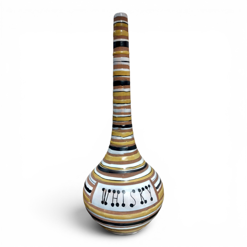 M 545 JC Glazed earthenware bottle by Roger Capron,  Vallauris 1950s 