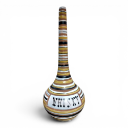 M 545 JC Glazed earthenware bottle by Roger Capron,  Vallauris 1950s 