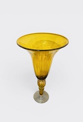 M 550 AG rare and huge Murano Ambre Vase circa 1960 att. Barovier and Toso
