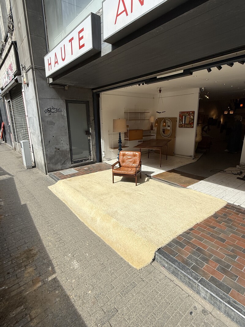 M 551 AG Large Beige Wool Carpet 1970’s