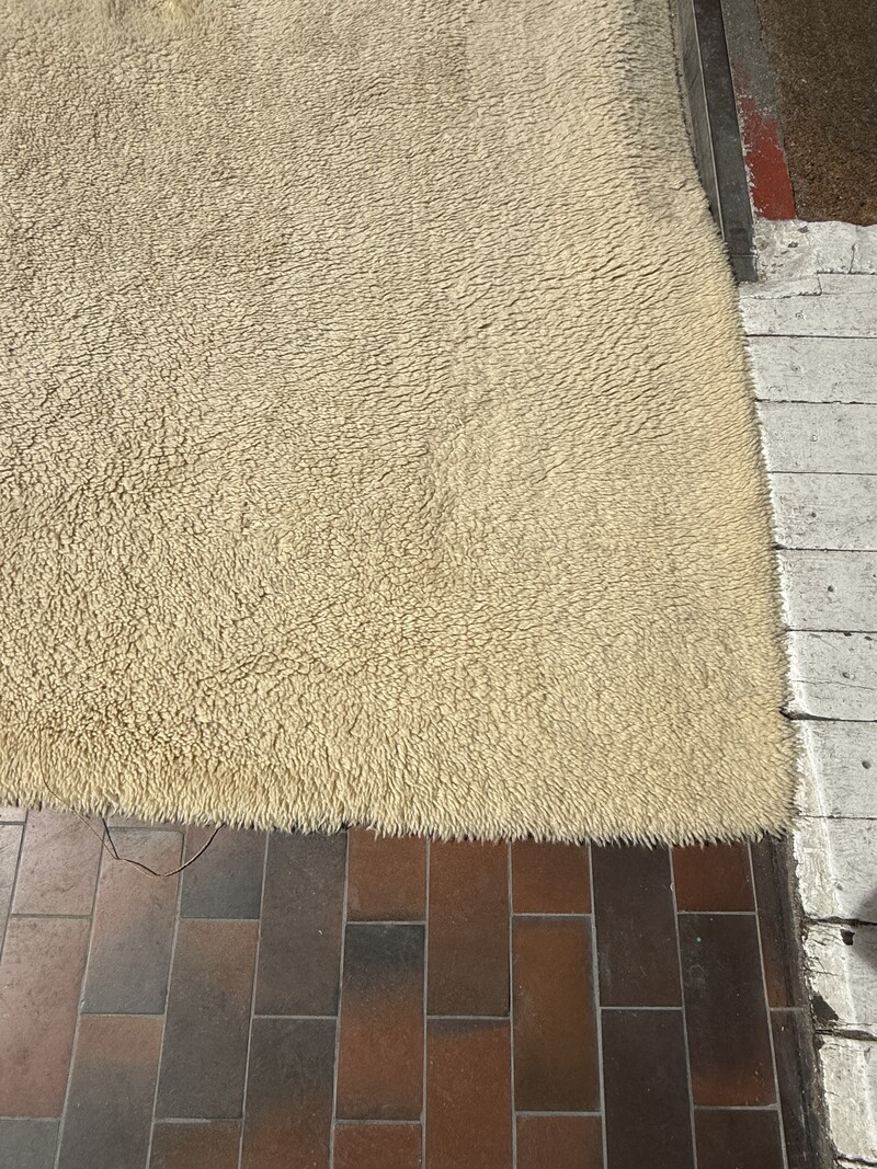 M 551 AG Large Beige Wool Carpet 1970’s