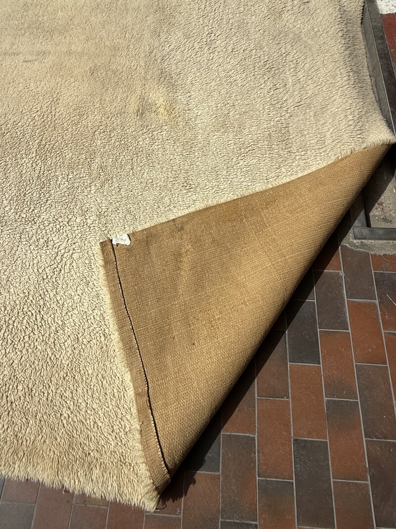 M 551 AG Large Beige Wool Carpet 1970’s