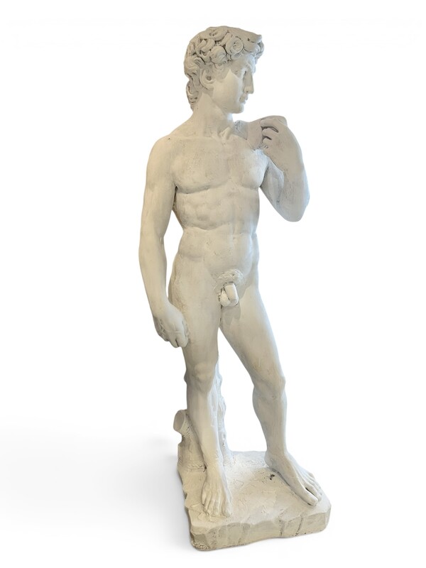 M 554 YD patinated concrete sculpture of David 