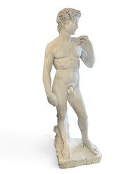 M 554 YD patinated concrete sculpture of David 