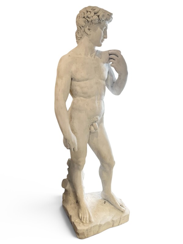 M 554 YD patinated concrete sculpture of David 
