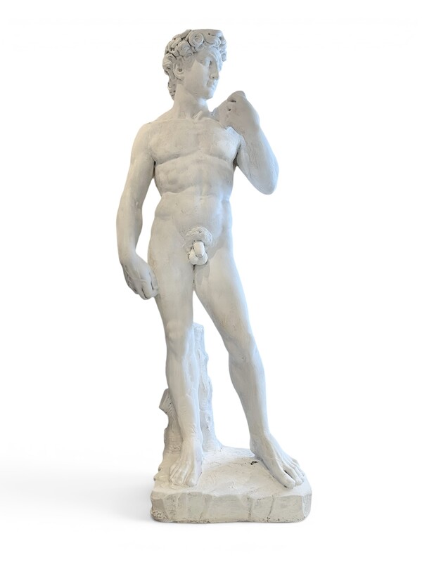 M 554 YD patinated concrete sculpture of David 