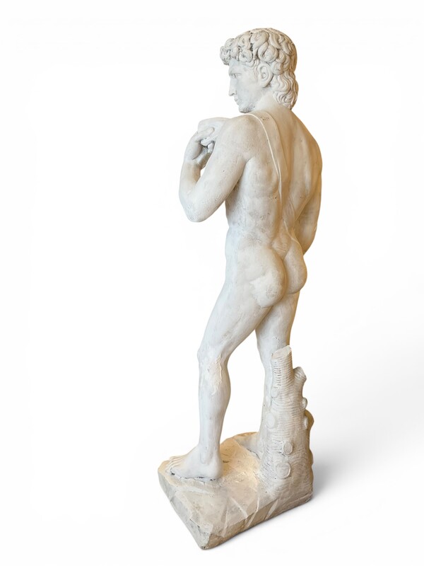 M 554 YD patinated concrete sculpture of David 