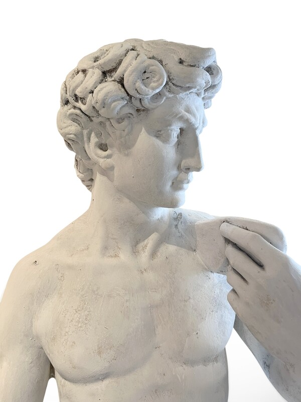 M 554 YD patinated concrete sculpture of David 