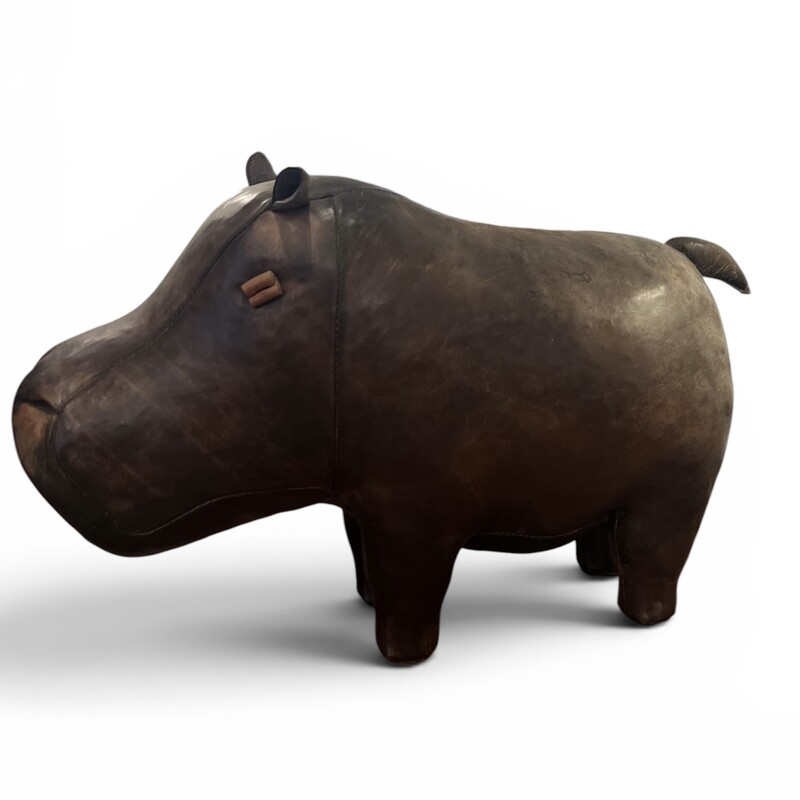 M 557 APO leather hippo by Dimitri Omersa, 1960’s